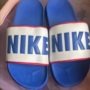 Nike Blue Slide Sandals